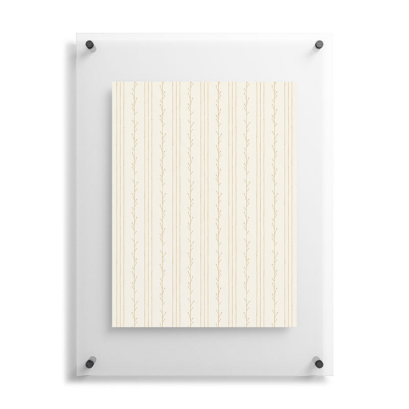 Little Arrow Design Co branch stripes cream Floating Acrylic Print