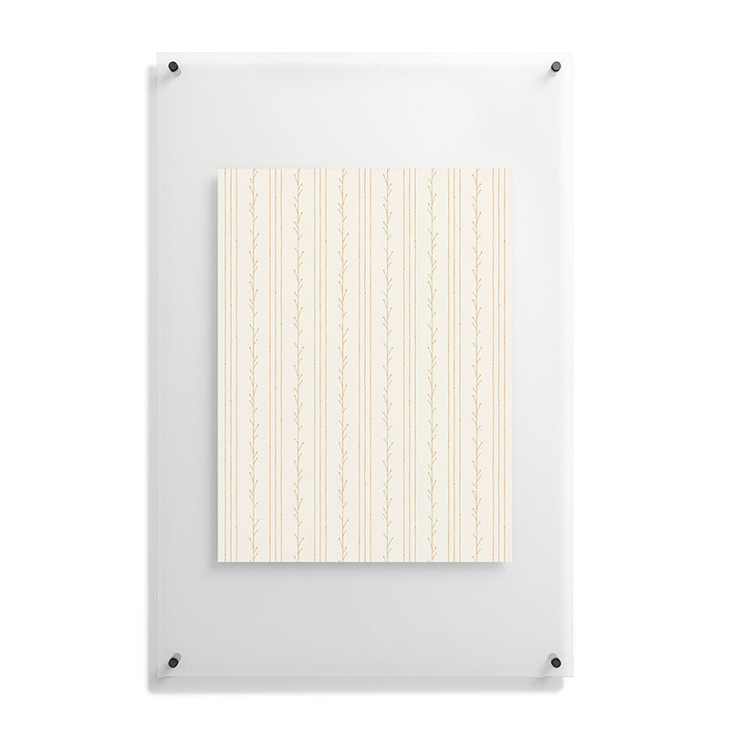 Little Arrow Design Co branch stripes cream Floating Acrylic Print