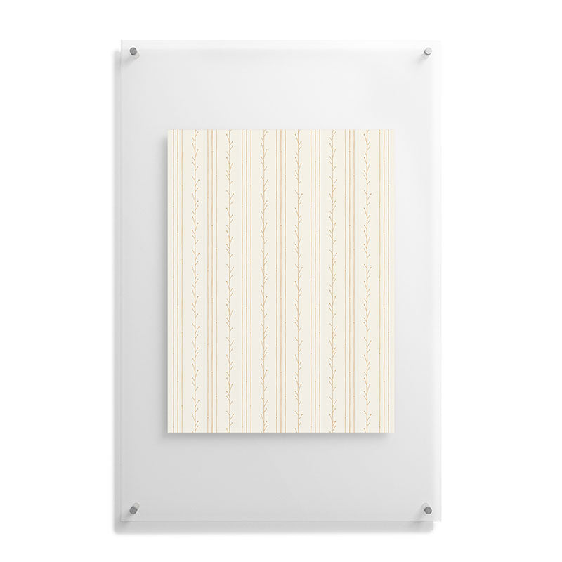 Little Arrow Design Co branch stripes cream Floating Acrylic Print