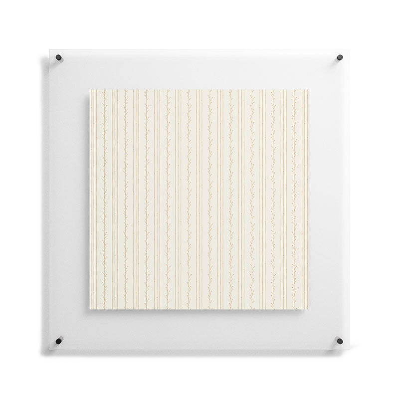 Little Arrow Design Co branch stripes cream Floating Acrylic Print
