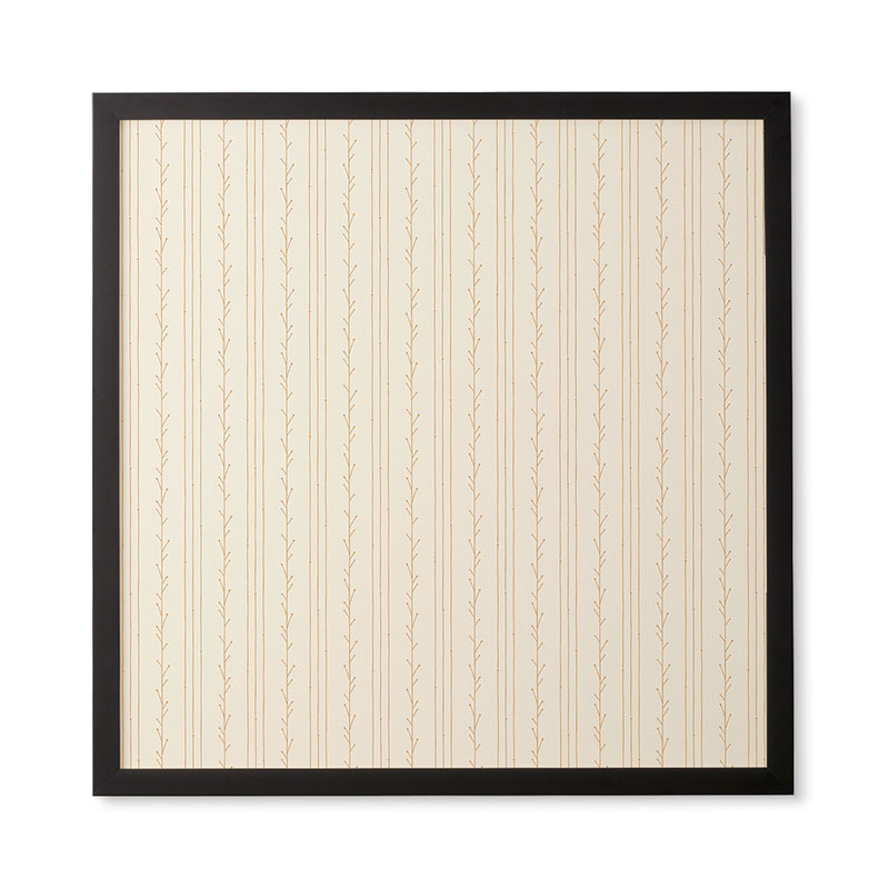 Little Arrow Design Co branch stripes cream Framed Wall Art
