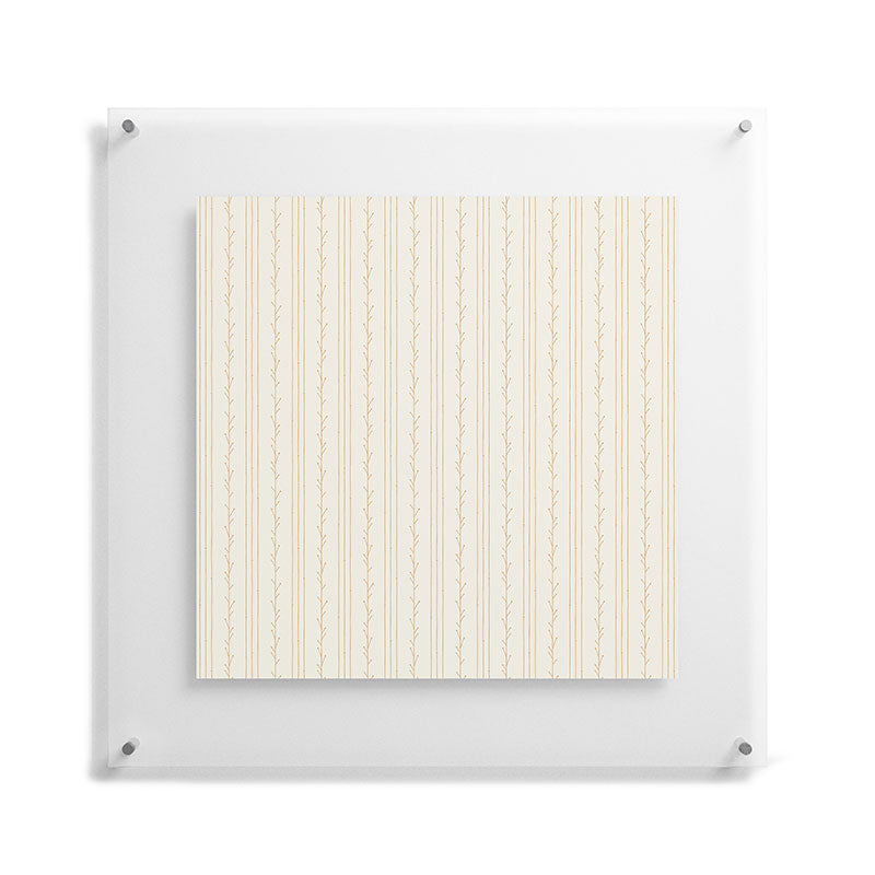 Little Arrow Design Co branch stripes cream Floating Acrylic Print