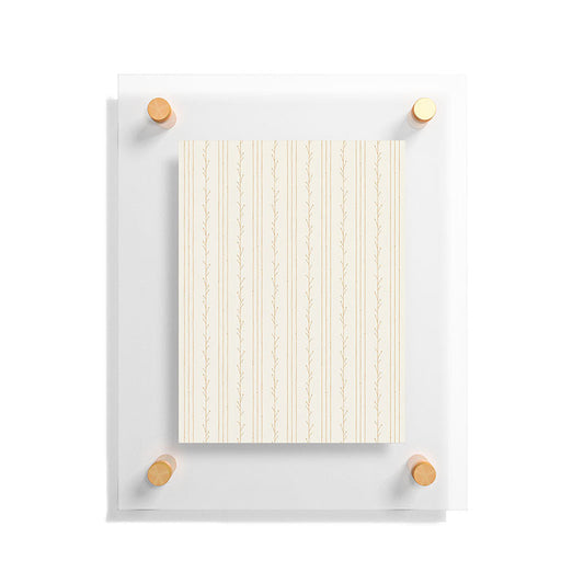 Little Arrow Design Co branch stripes cream Floating Acrylic Print