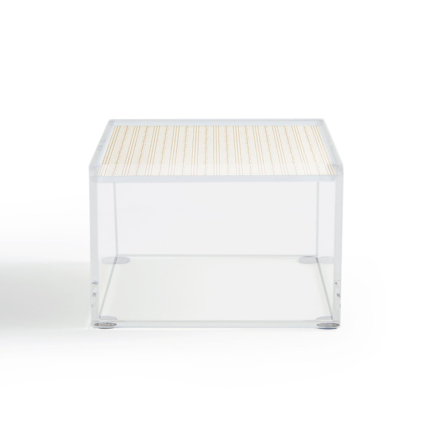 Little Arrow Design Co branch stripes cream Acrylic Box
