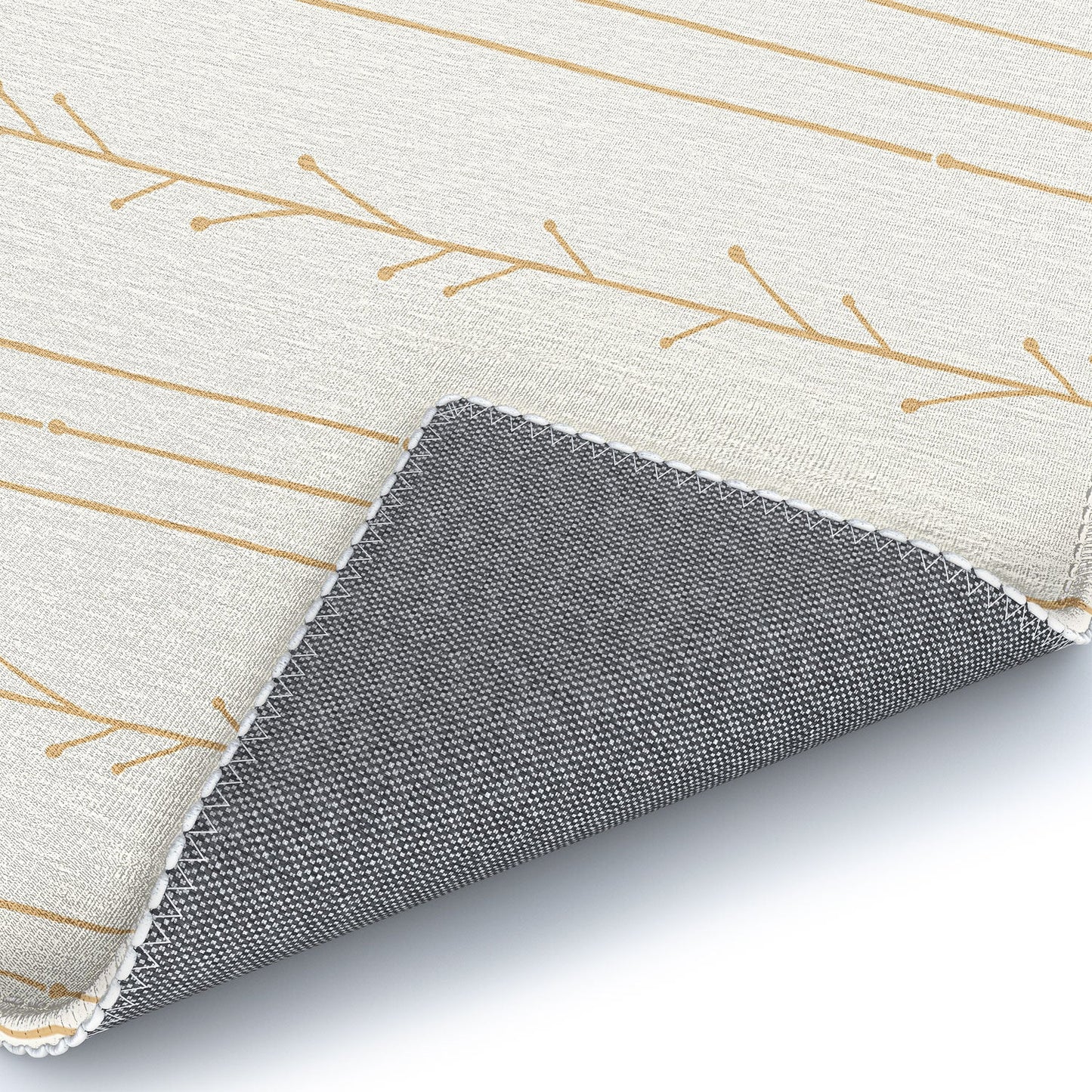 Little Arrow Design Co branch stripes cream Area Rug