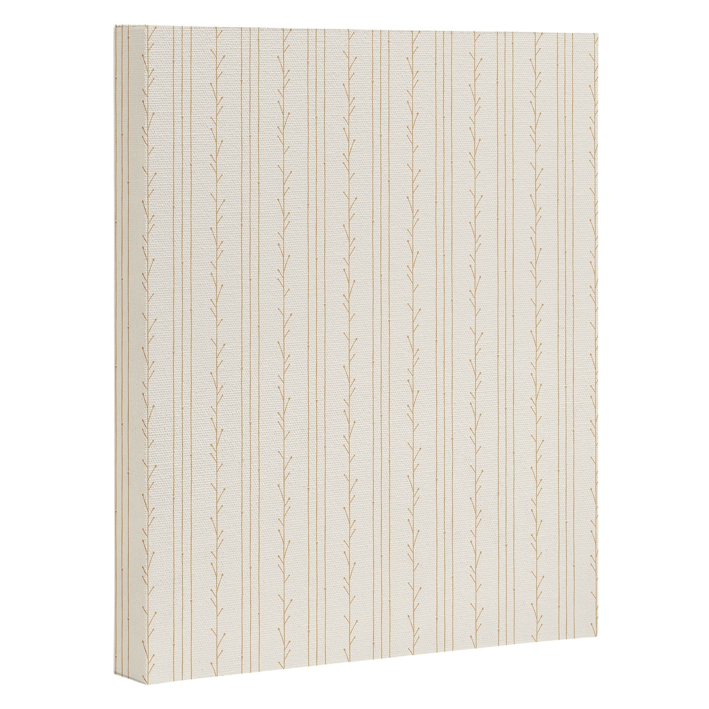 Little Arrow Design Co branch stripes cream Art Canvas
