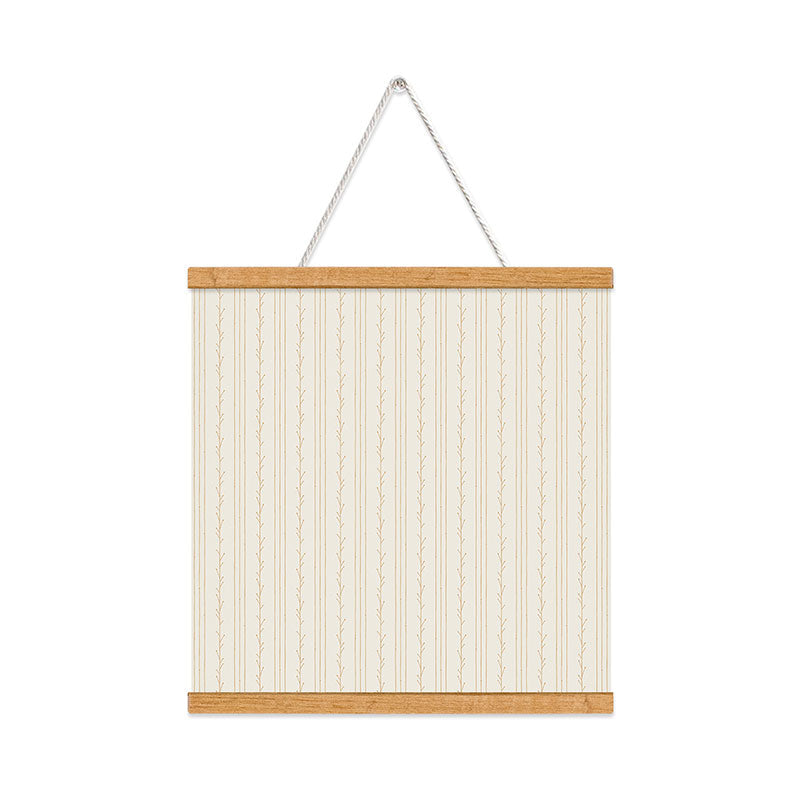 Little Arrow Design Co branch stripes cream Art Print