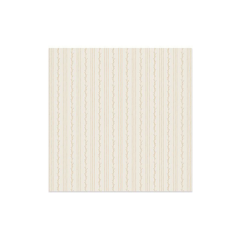 Little Arrow Design Co branch stripes cream Art Print