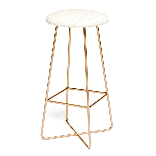 Little Arrow Design Co branch stripes cream Bar Stool