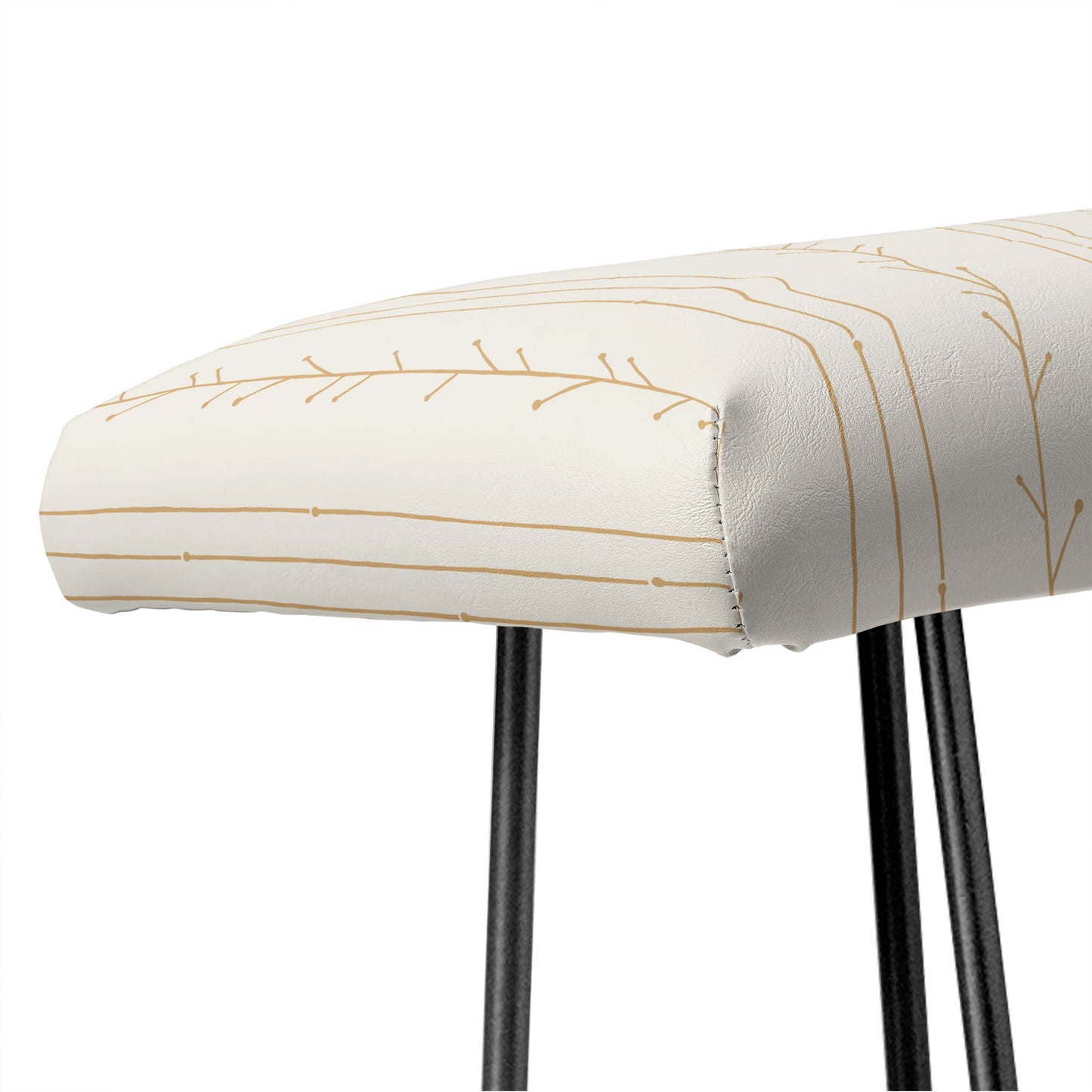 Little Arrow Design Co branch stripes cream Bench