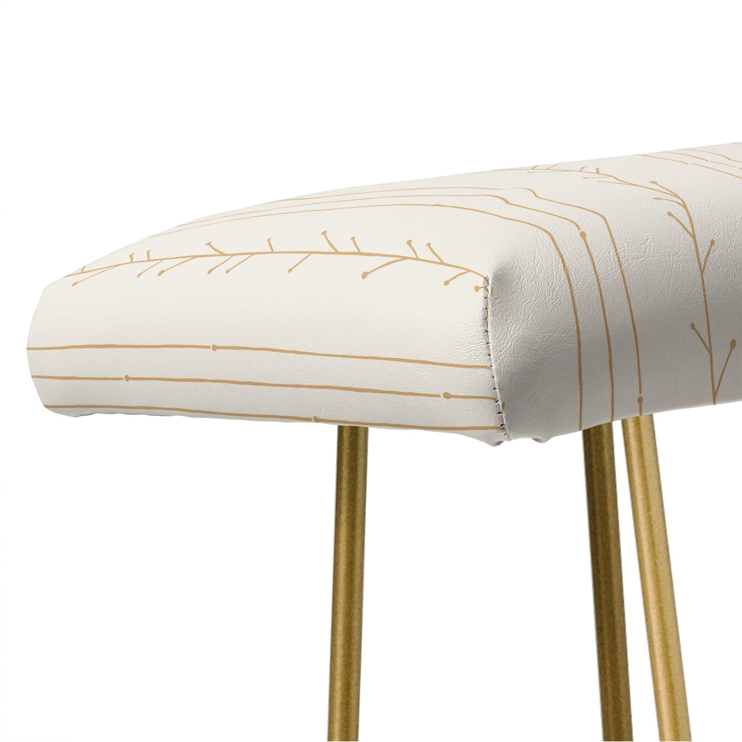 Little Arrow Design Co branch stripes cream Bench