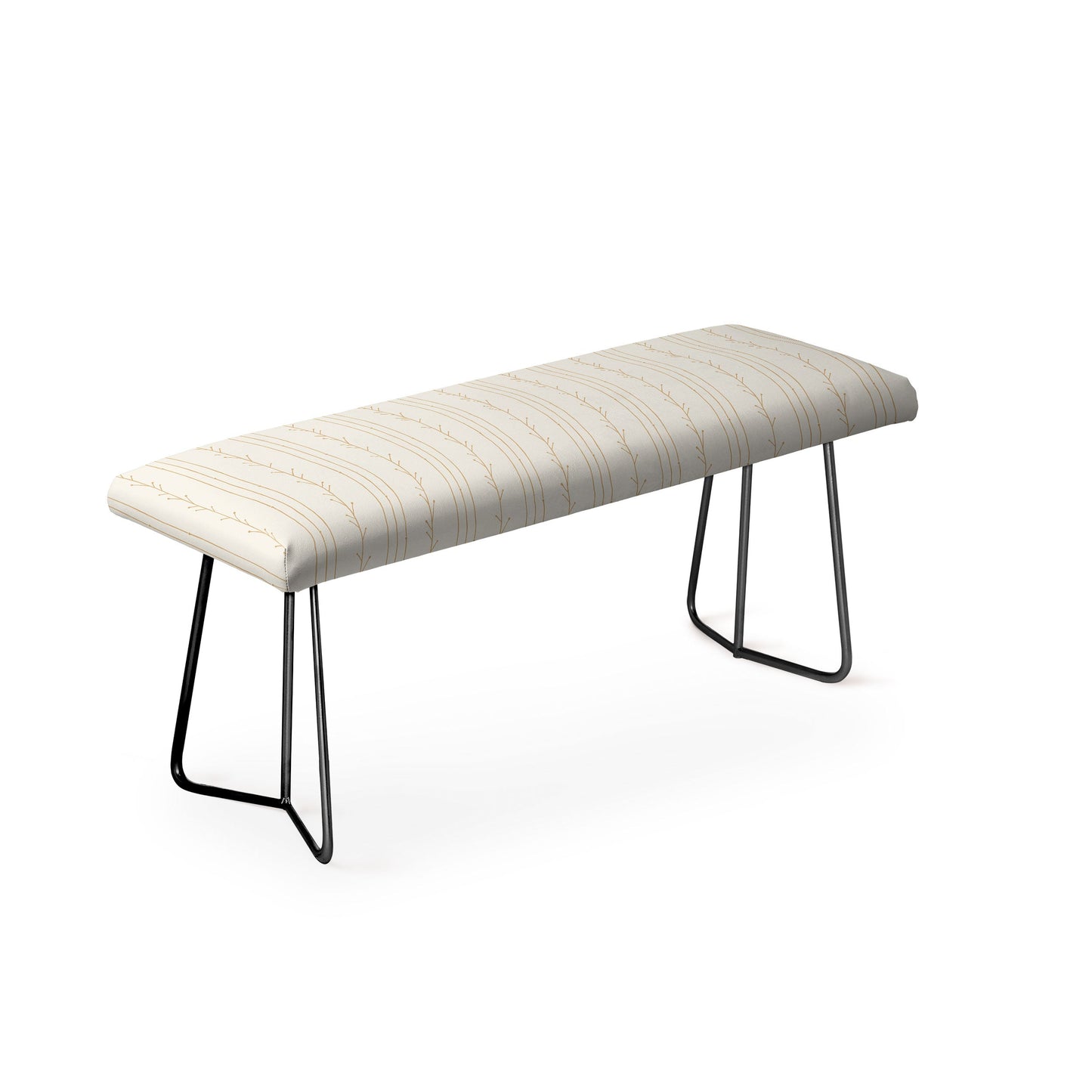 Little Arrow Design Co branch stripes cream Bench