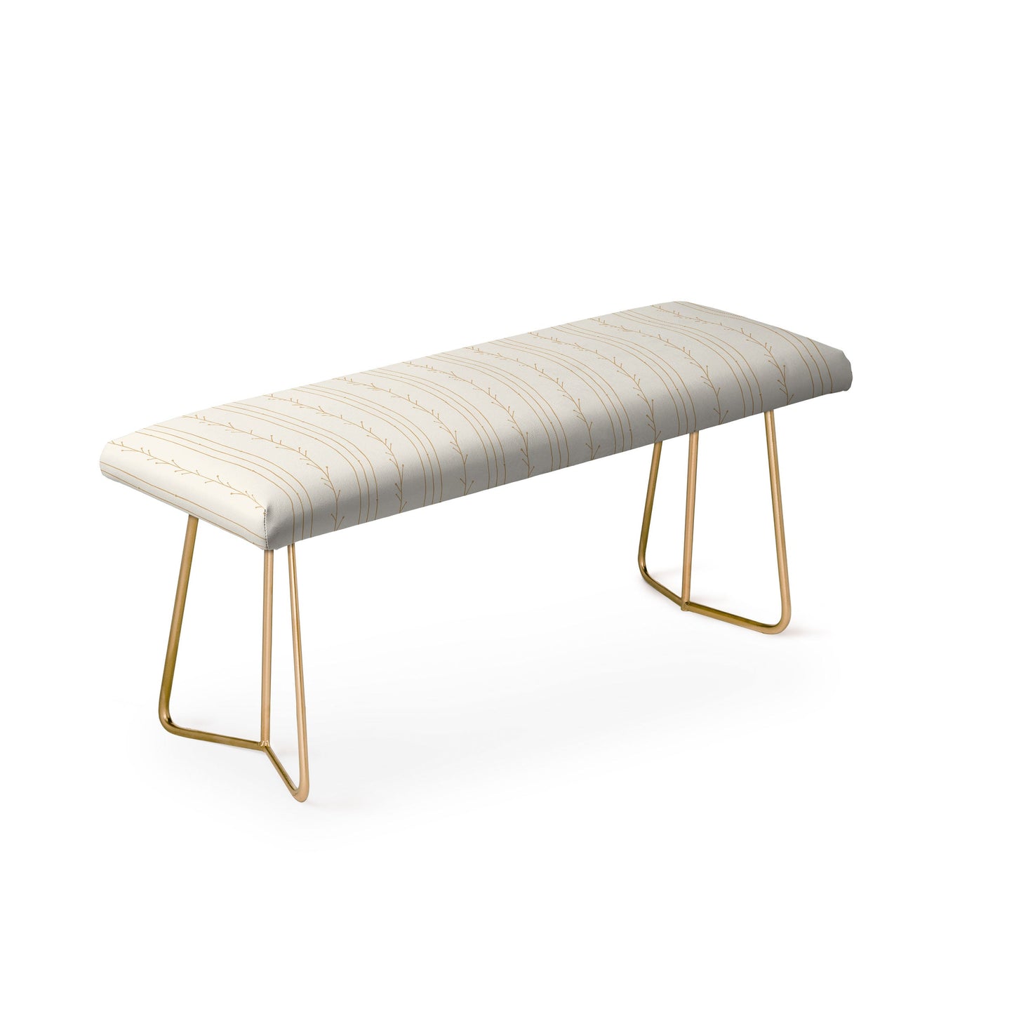 Little Arrow Design Co branch stripes cream Bench
