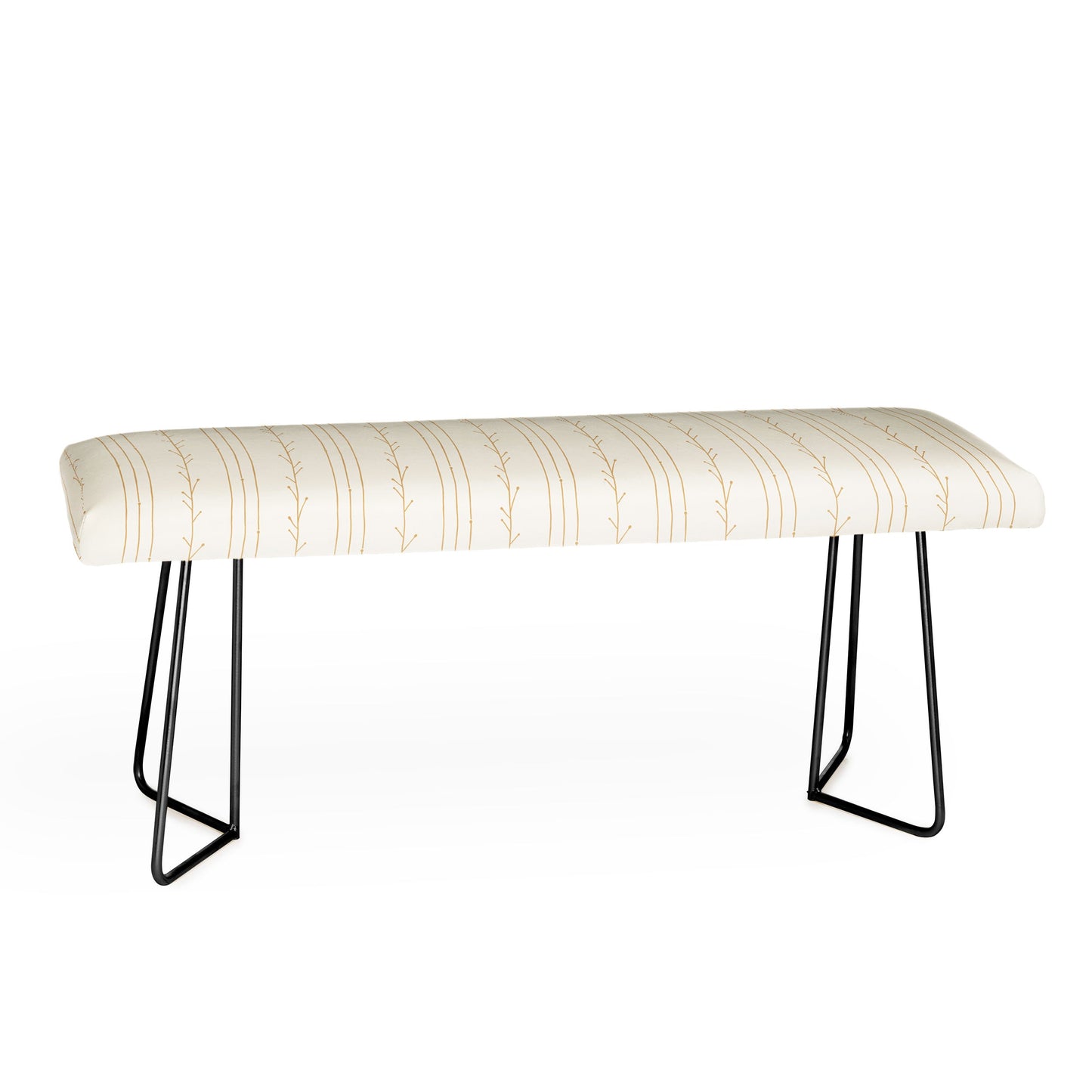 Little Arrow Design Co branch stripes cream Bench