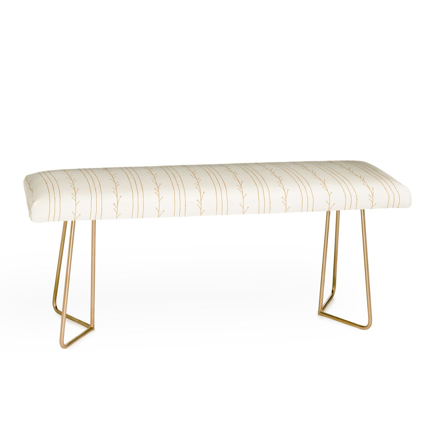 Little Arrow Design Co branch stripes cream Bench