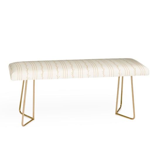 Little Arrow Design Co branch stripes cream Bench