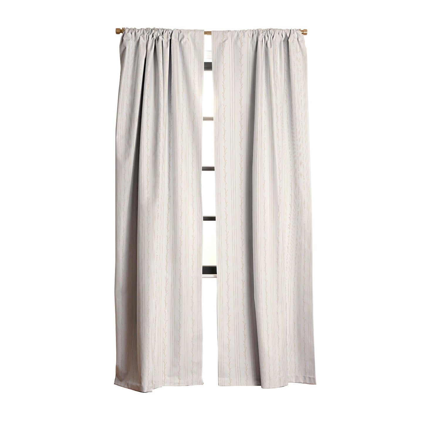 Little Arrow Design Co branch stripes cream Blackout Non Repeat