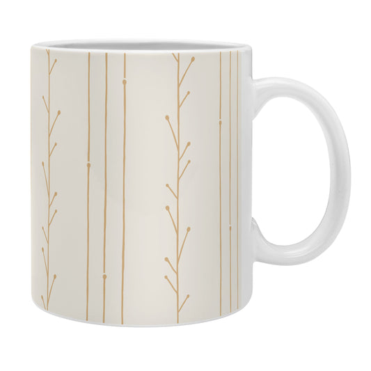 Little Arrow Design Co branch stripes cream Coffee Mug