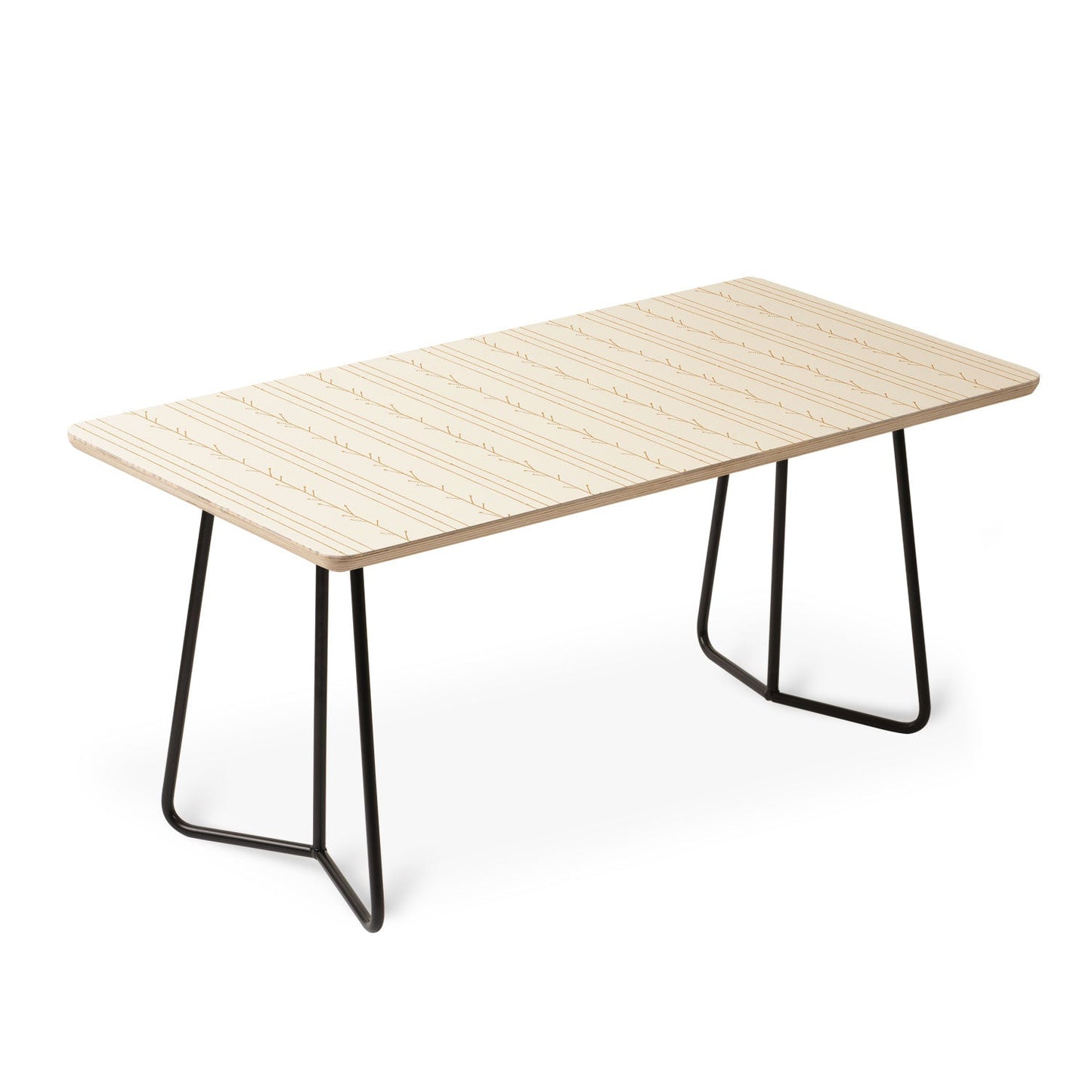 Little Arrow Design Co branch stripes cream Coffee Table
