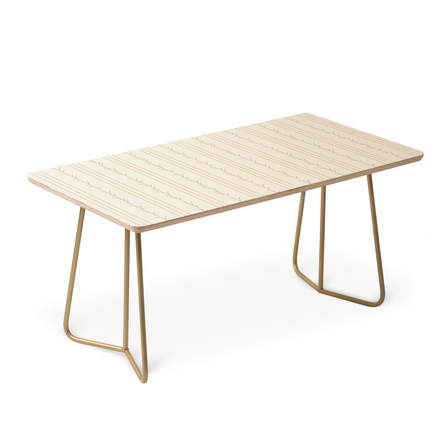 Little Arrow Design Co branch stripes cream Coffee Table