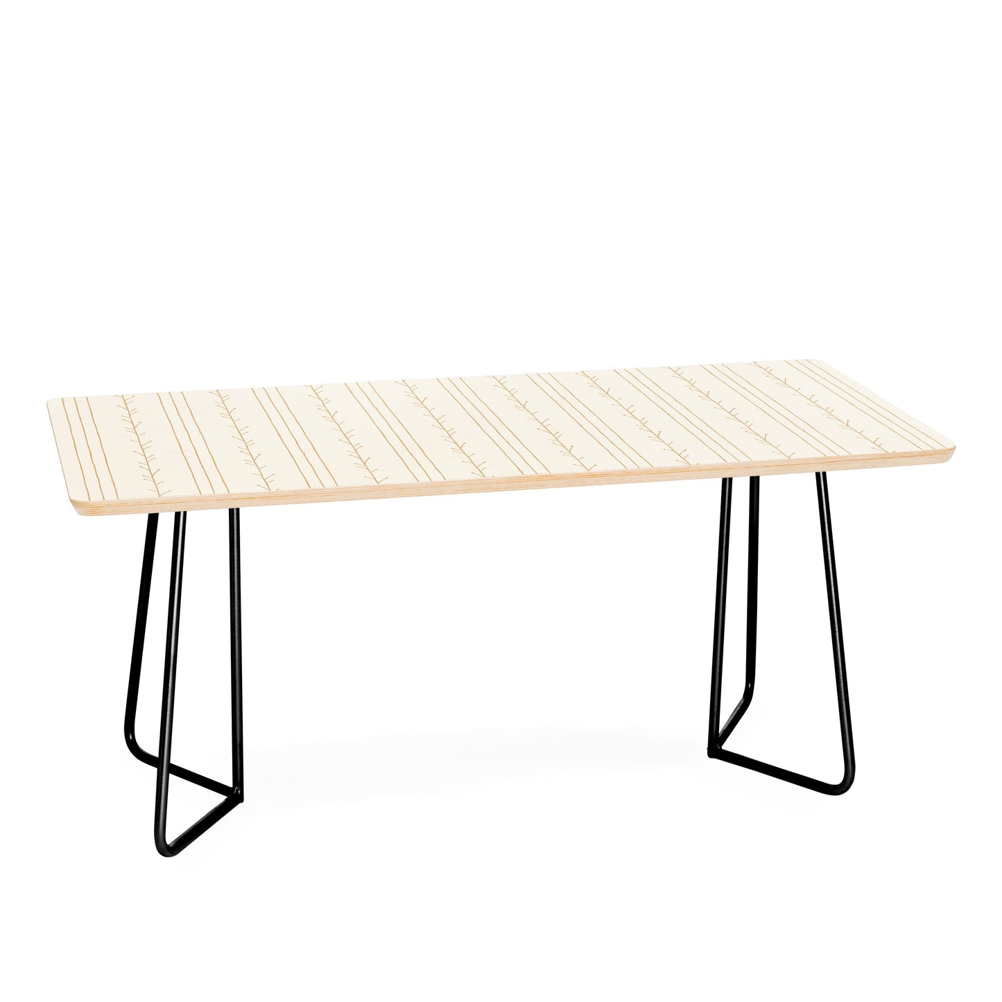 Little Arrow Design Co branch stripes cream Coffee Table