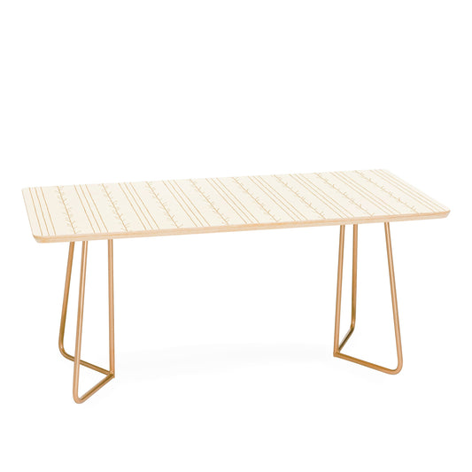 Little Arrow Design Co branch stripes cream Coffee Table