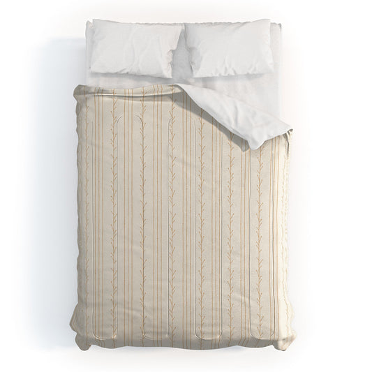 Little Arrow Design Co branch stripes cream Comforter