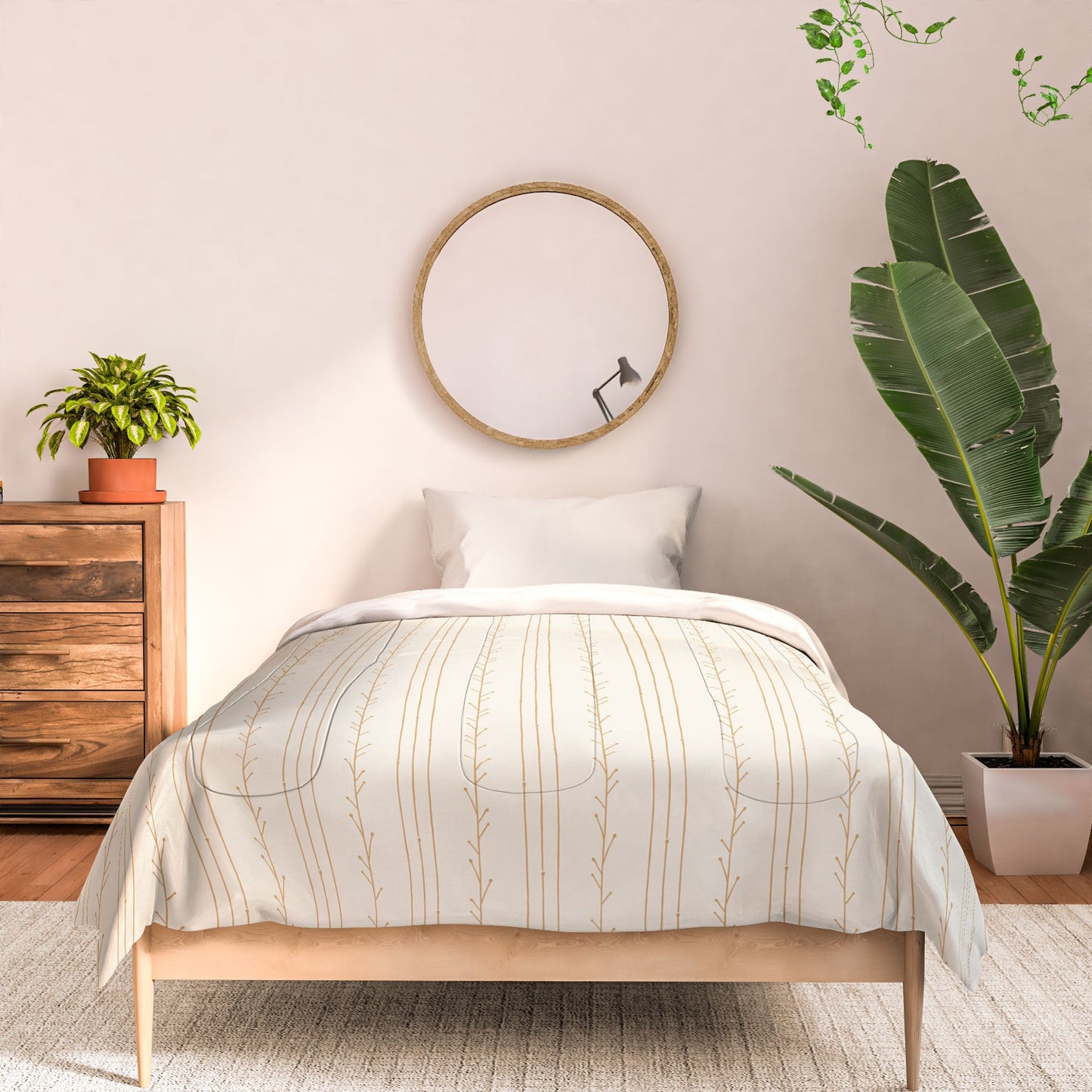 Little Arrow Design Co branch stripes cream Comforter