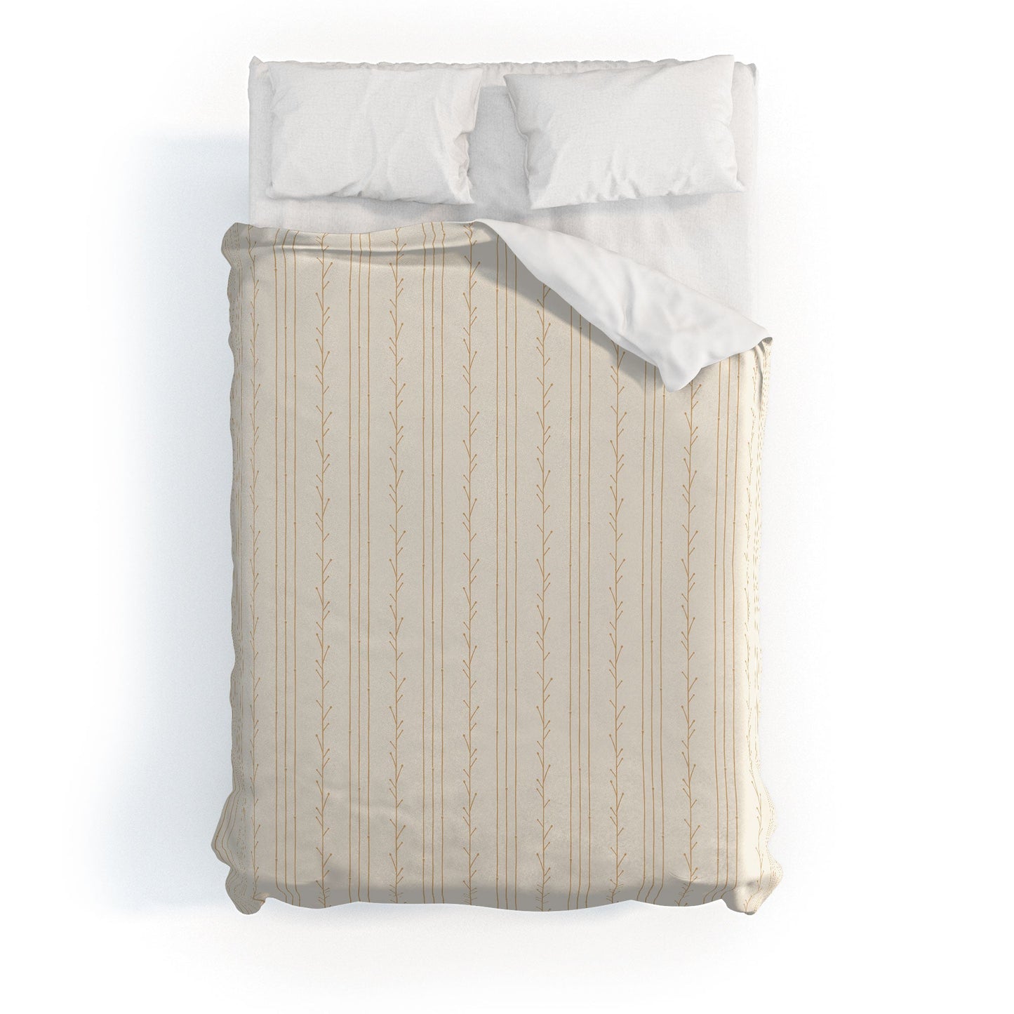 Little Arrow Design Co branch stripes cream Duvet Cover