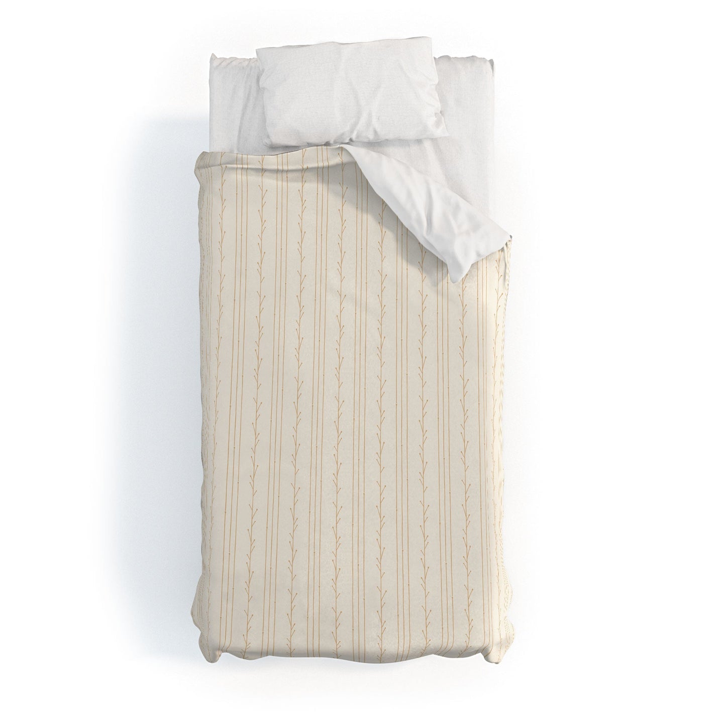 Little Arrow Design Co branch stripes cream Duvet Cover