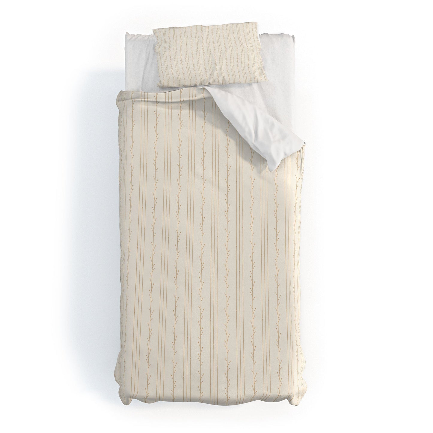 Little Arrow Design Co branch stripes cream Duvet Cover