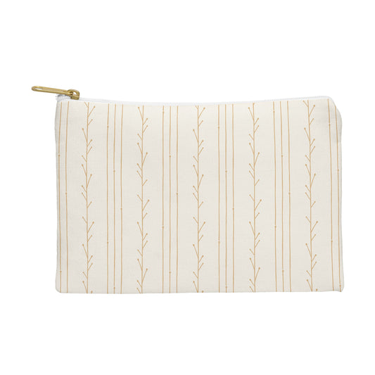 Little Arrow Design Co branch stripes cream Pouch