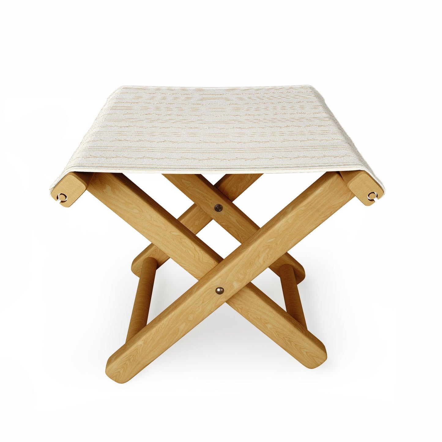 Little Arrow Design Co branch stripes cream Folding Stool