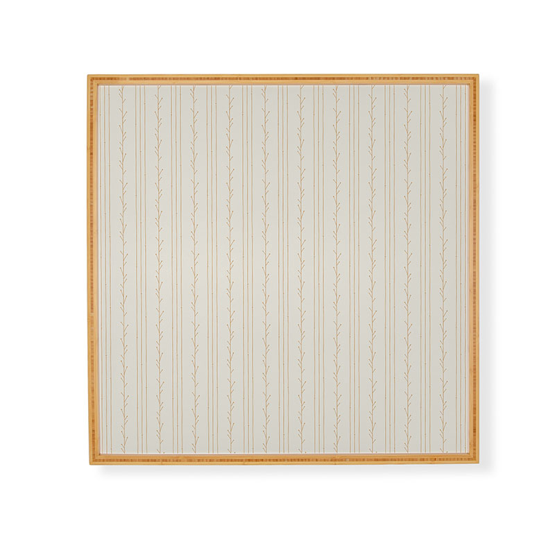 Little Arrow Design Co branch stripes cream Framed Wall Art