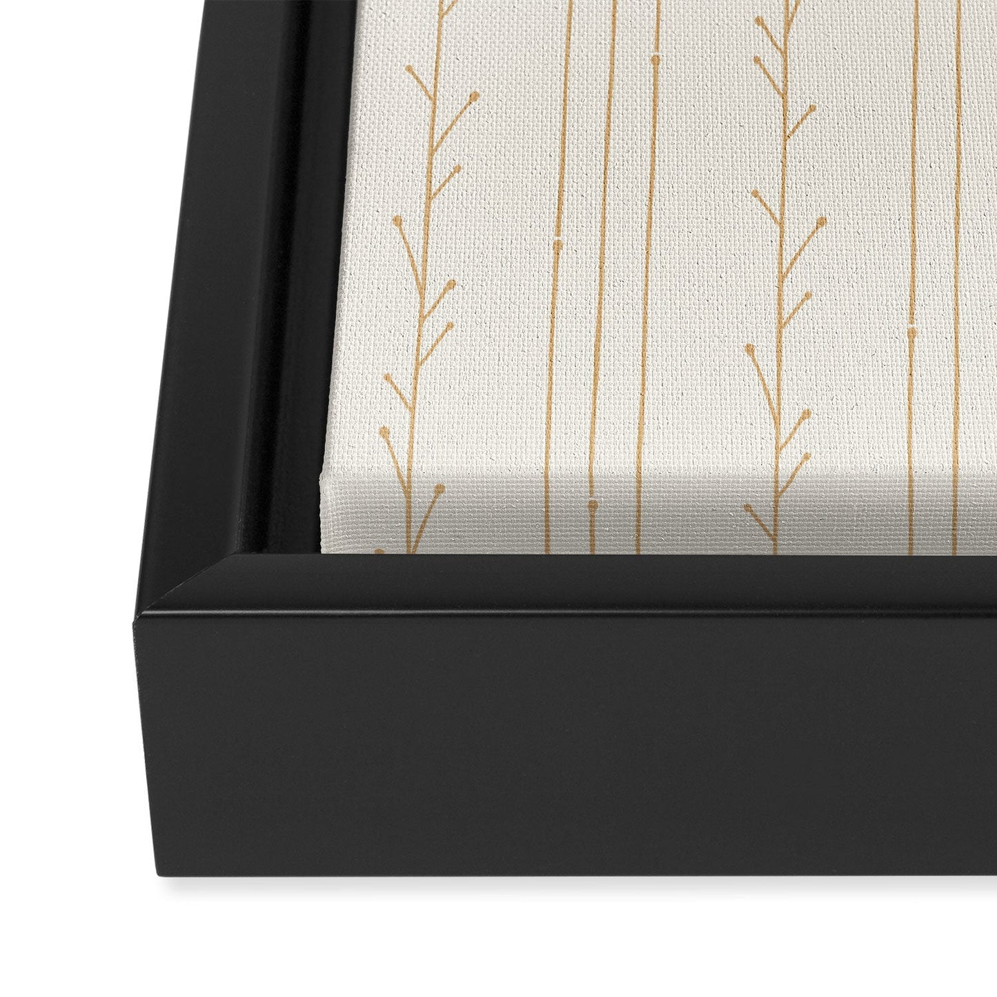 Little Arrow Design Co branch stripes cream Art Canvas