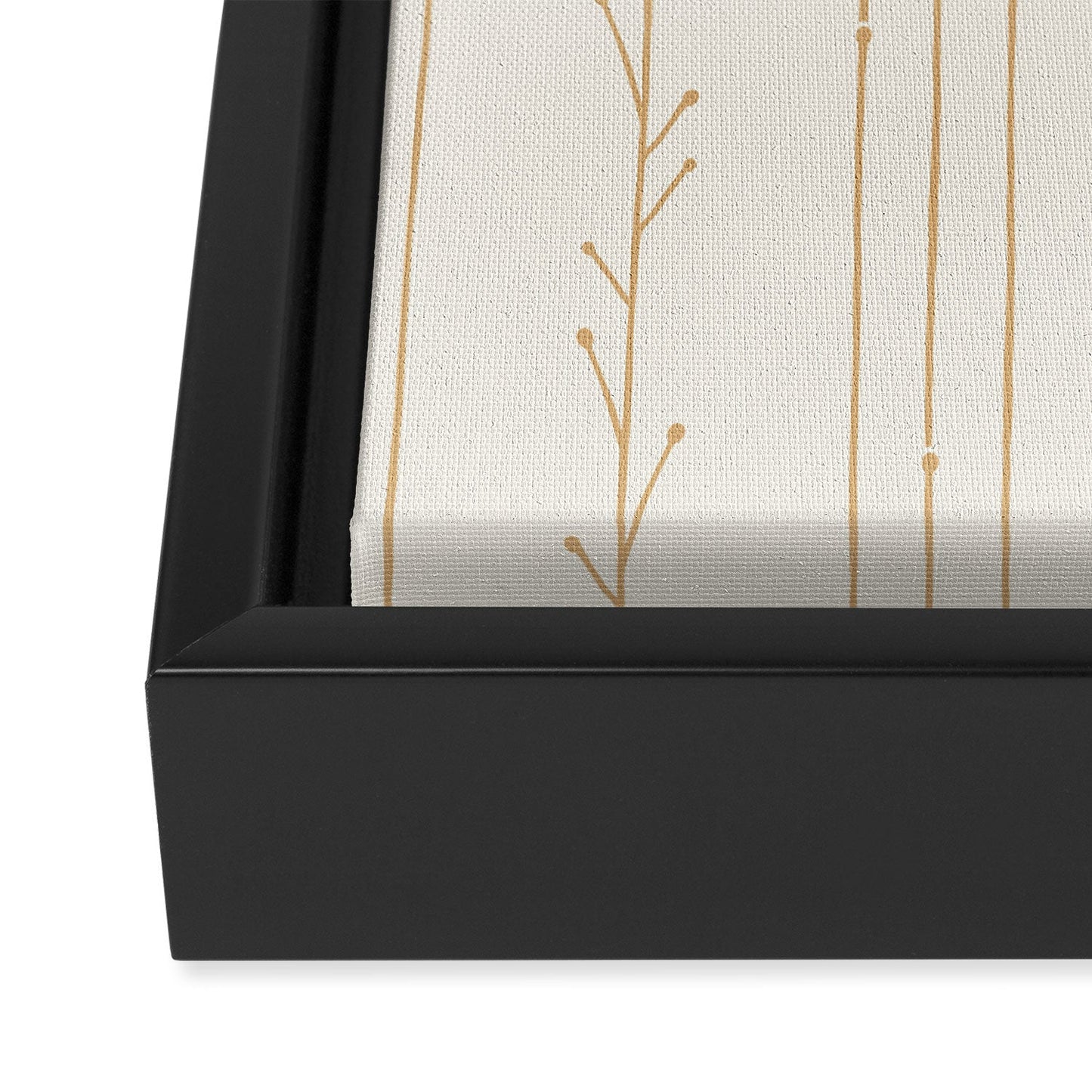 Little Arrow Design Co branch stripes cream Art Canvas