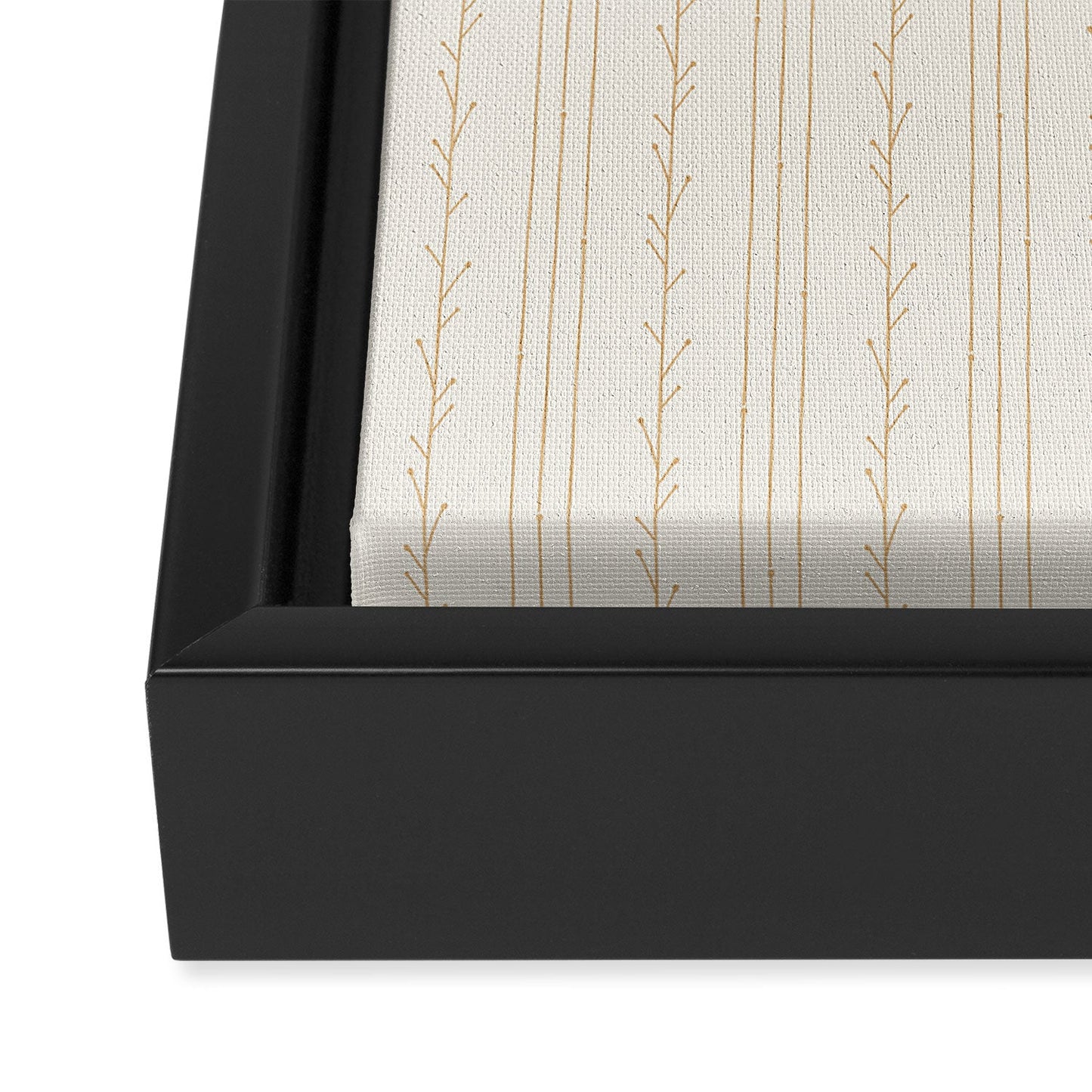 Little Arrow Design Co branch stripes cream Art Canvas