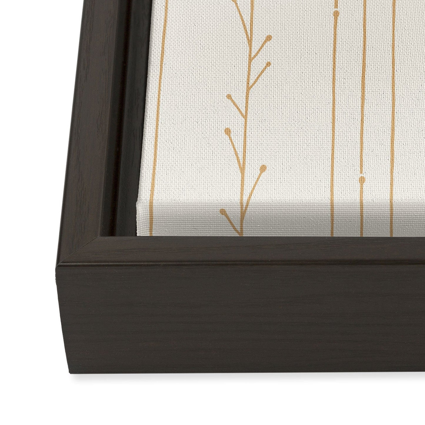 Little Arrow Design Co branch stripes cream Art Canvas
