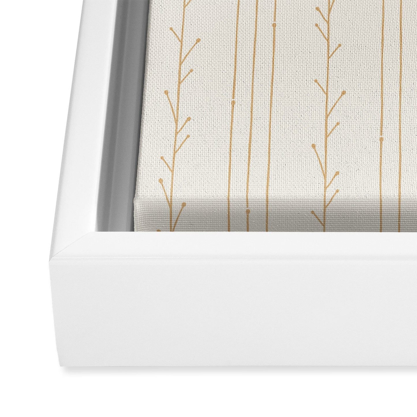 Little Arrow Design Co branch stripes cream Art Canvas