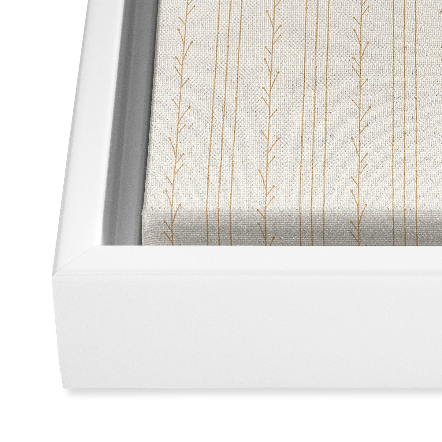 Little Arrow Design Co branch stripes cream Art Canvas