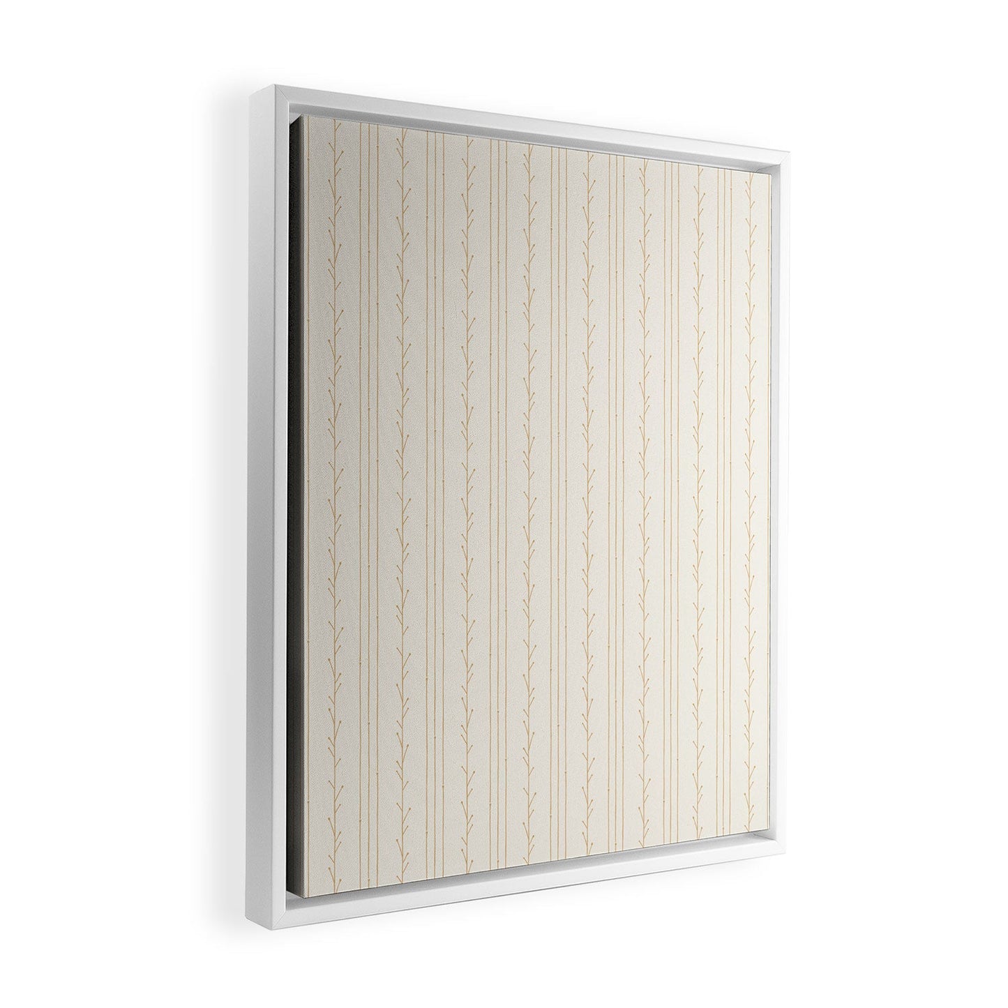 Little Arrow Design Co branch stripes cream Art Canvas
