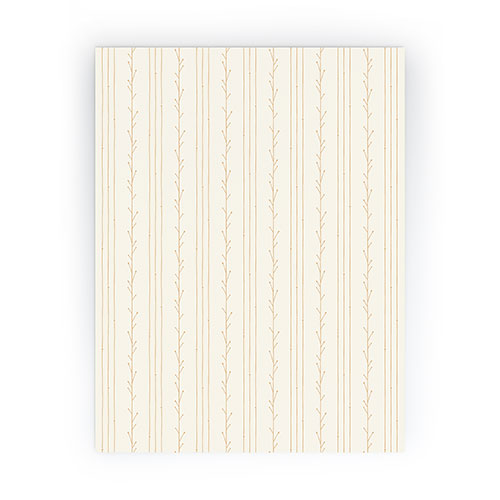 Little Arrow Design Co branch stripes cream Mini Art Print
