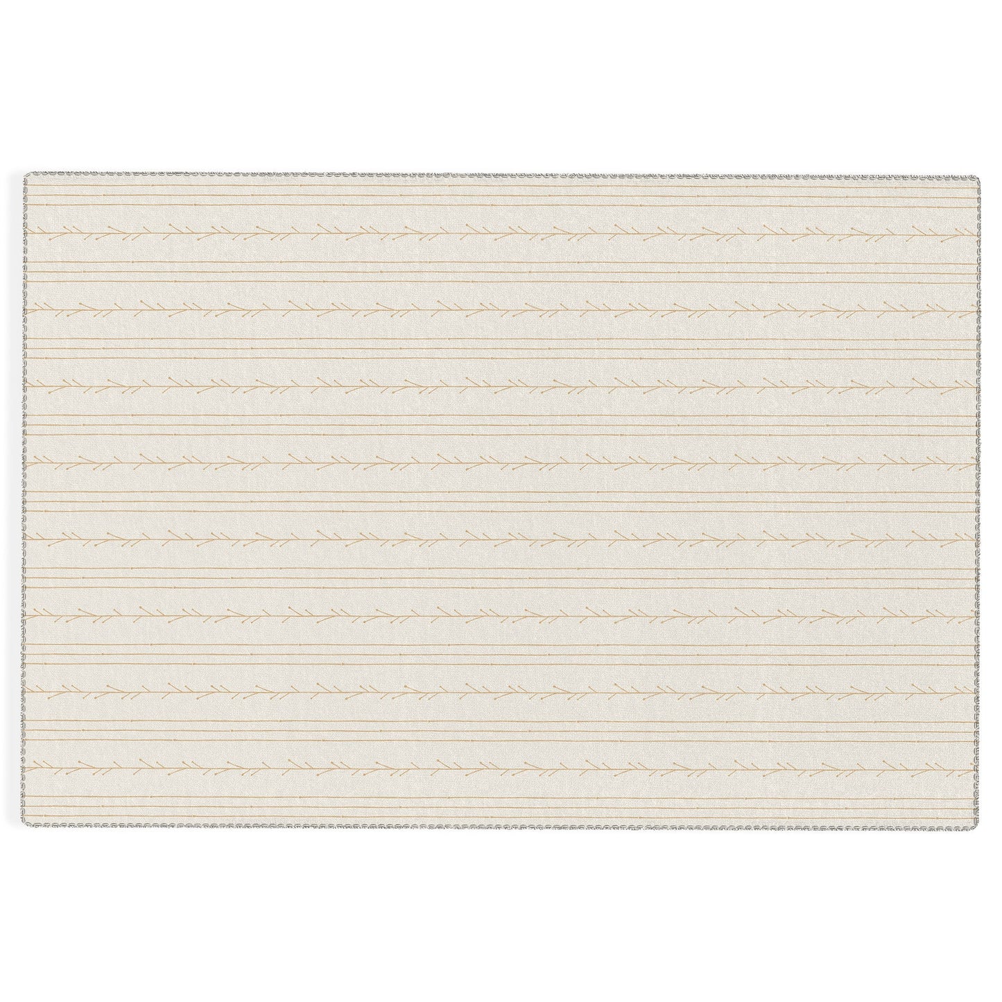 Little Arrow Design Co branch stripes cream Outdoor Rug