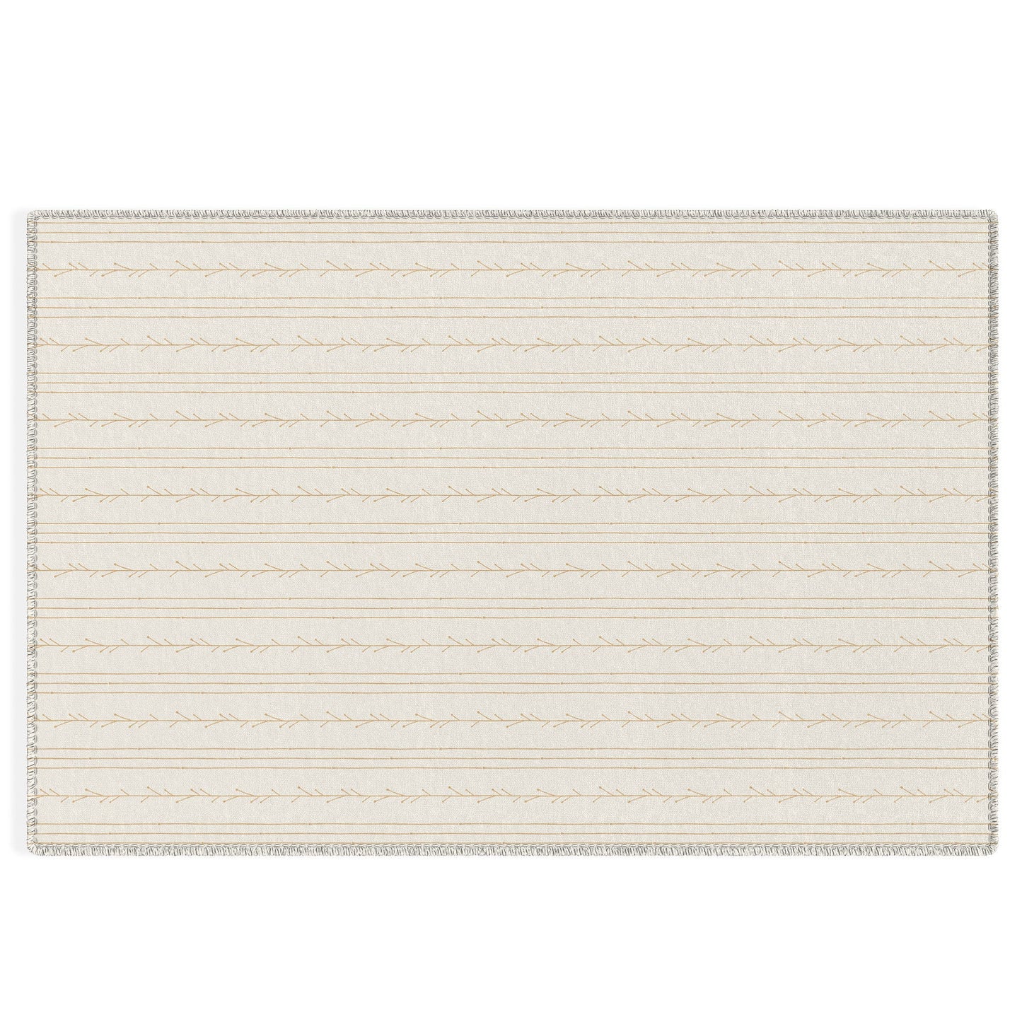 Little Arrow Design Co branch stripes cream Outdoor Rug