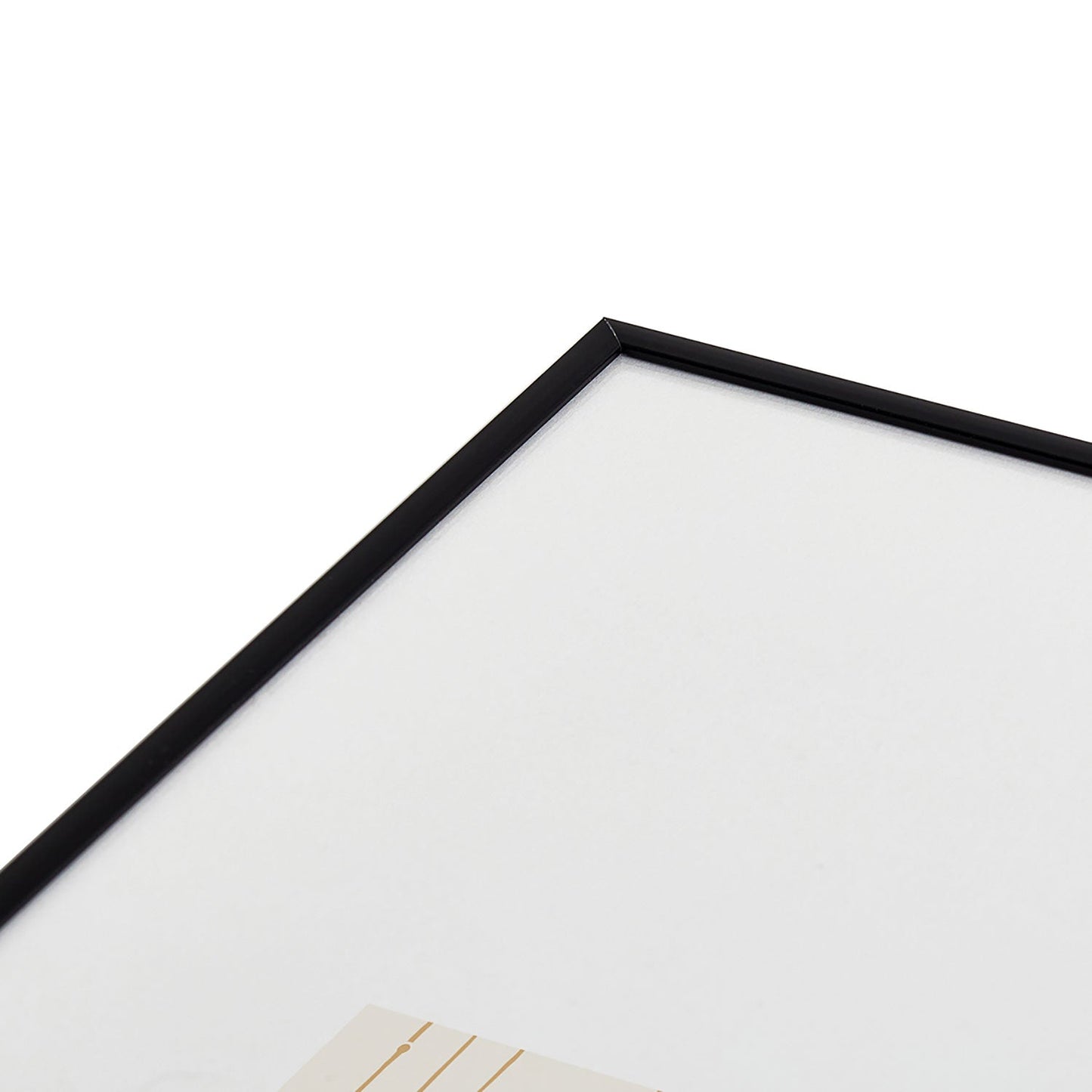 Little Arrow Design Co branch stripes cream Metal Framed Art Print