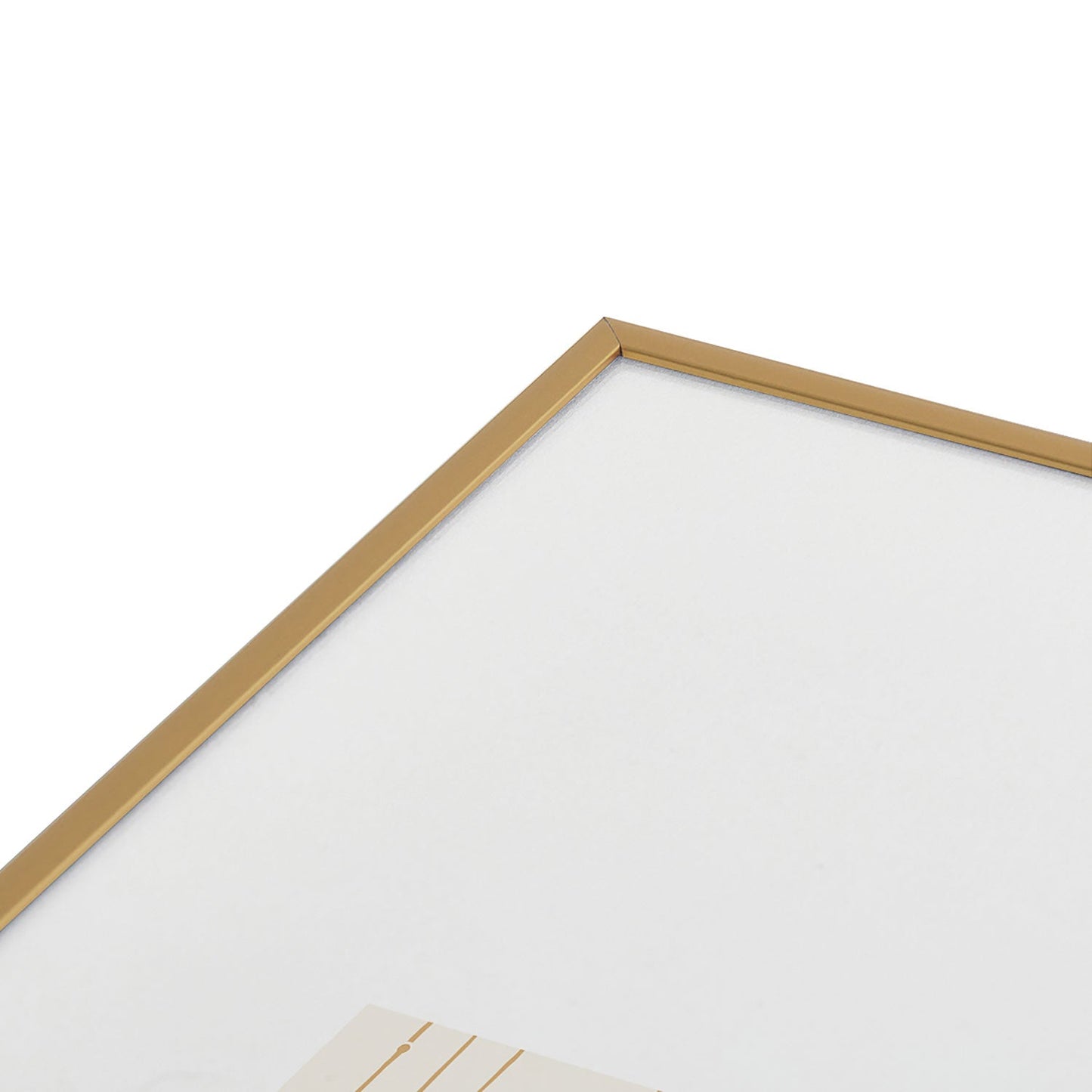 Little Arrow Design Co branch stripes cream Metal Framed Art Print