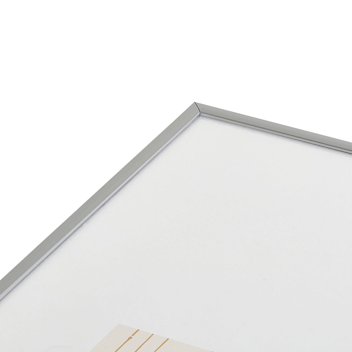 Little Arrow Design Co branch stripes cream Metal Framed Art Print