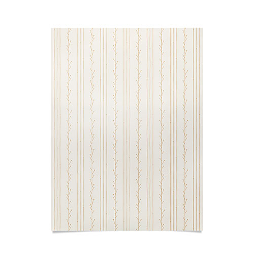 Little Arrow Design Co branch stripes cream Poster