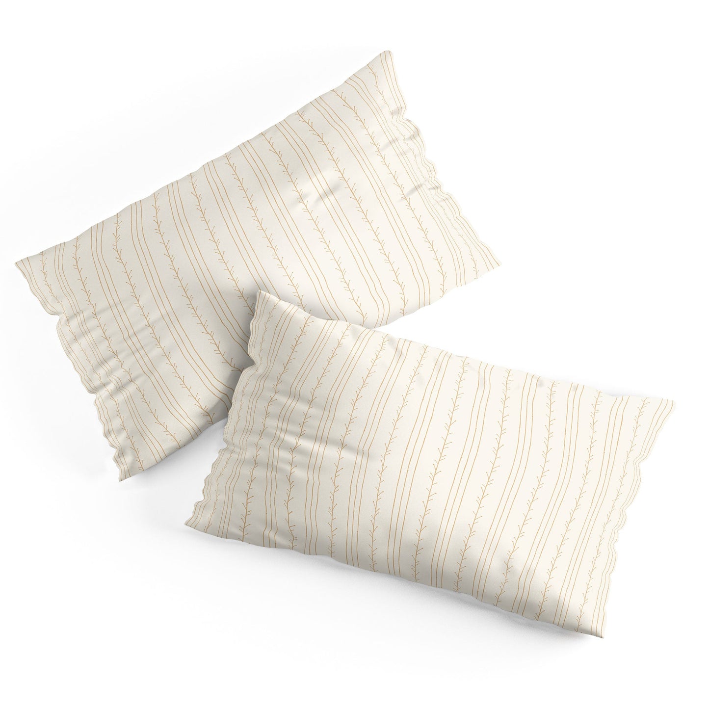 Little Arrow Design Co branch stripes cream Pillow Shams
