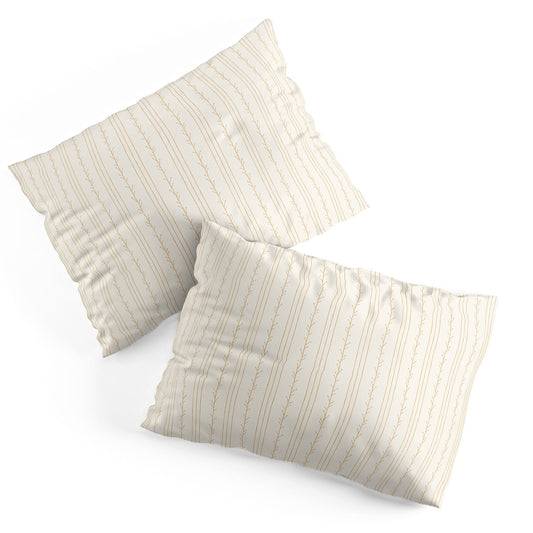Little Arrow Design Co branch stripes cream Pillow Shams